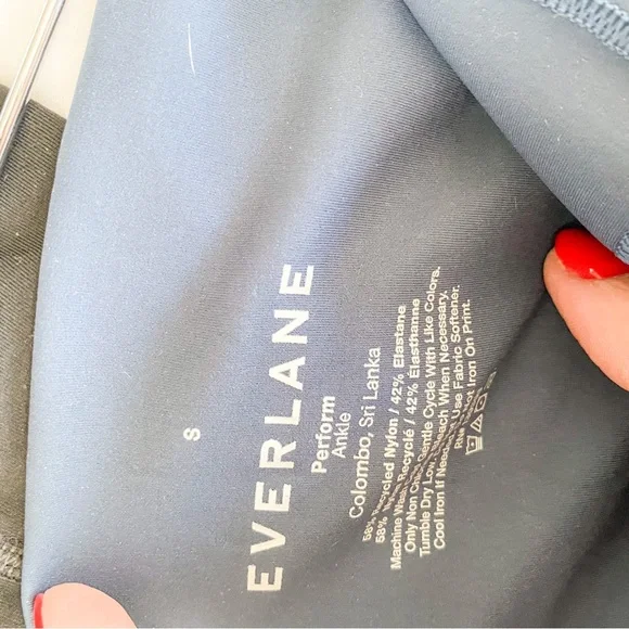 Everlane 3 Pieces Sportswear Yoga Workout Set Top + Short + Leggings Navy - Picture 5 of 8